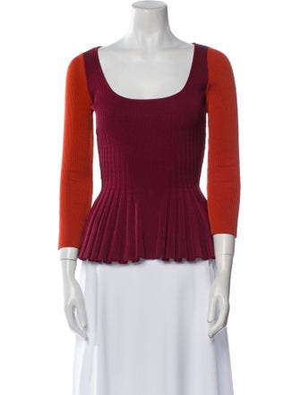 Alexander McQueen Scoop Neck Sweater