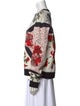 Alexander McQueen Floral Print Crew Neck Sweater
