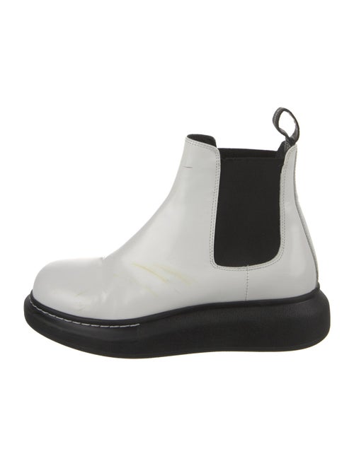 Alexander McQueen Patent Leather Chelsea Boots