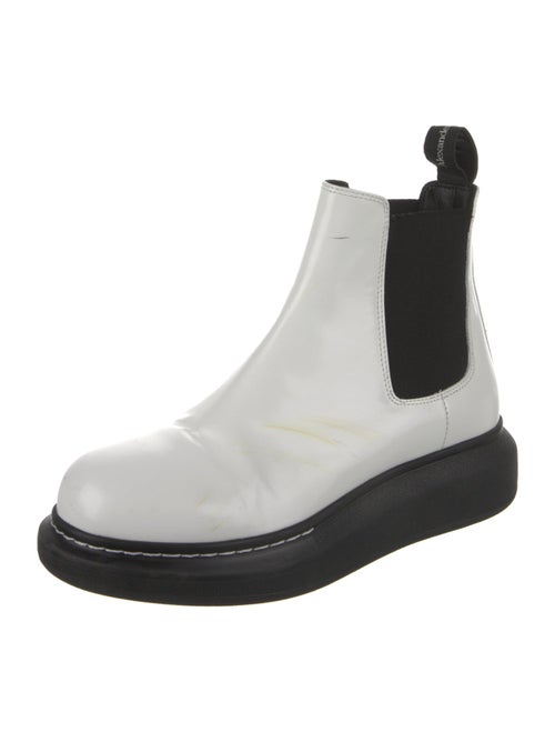 Alexander McQueen Patent Leather Chelsea Boots