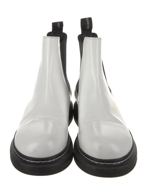 Alexander McQueen Patent Leather Chelsea Boots