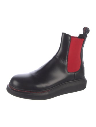 Alexander McQueen Leather Chelsea Boots