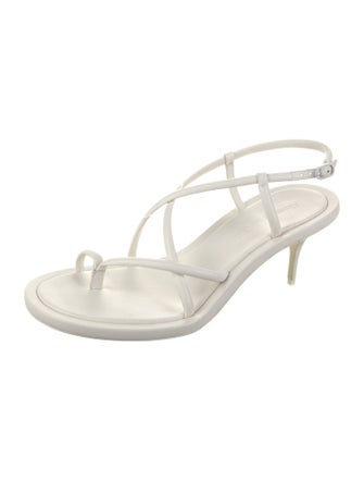 Alexander McQueen Leather Slingback Sandals