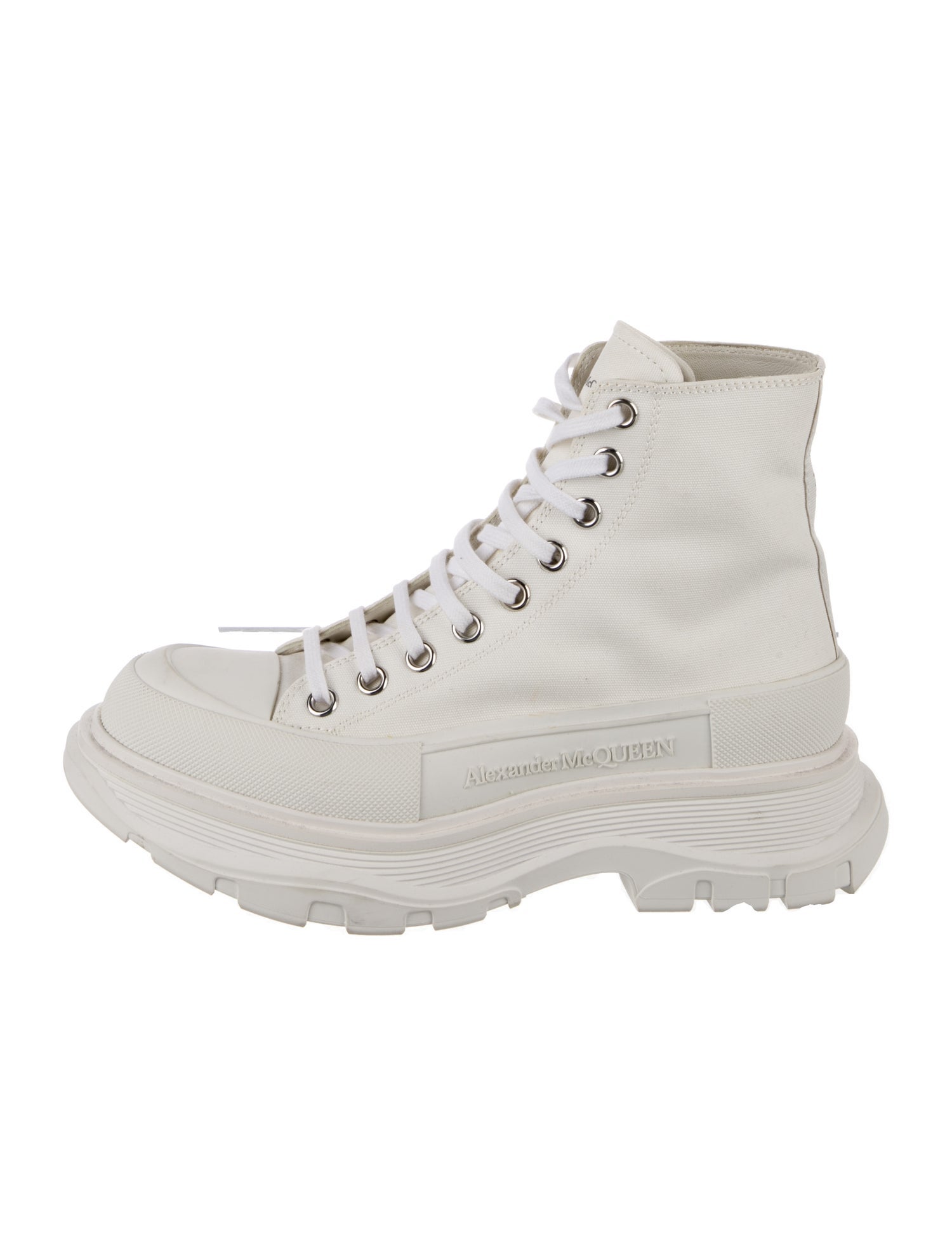 Alexander McQueen Canvas Combat Boots