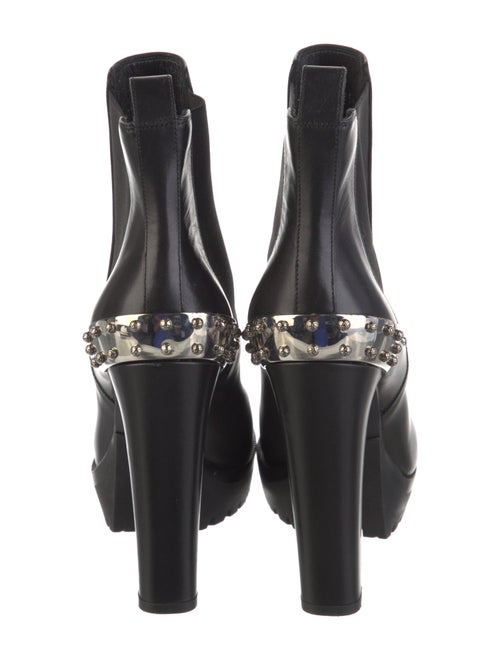 Alexander McQueen Leather Studded Accents Chelsea Boots
