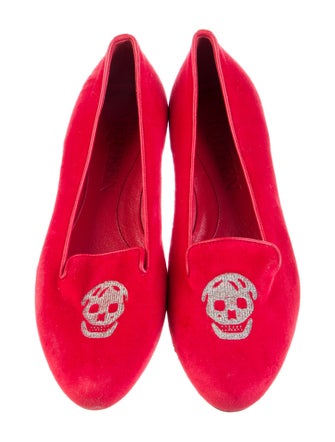 Alexander McQueen Skull Suede Loafers