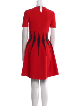 Alexander McQueen Crew Neck Mini Dress
