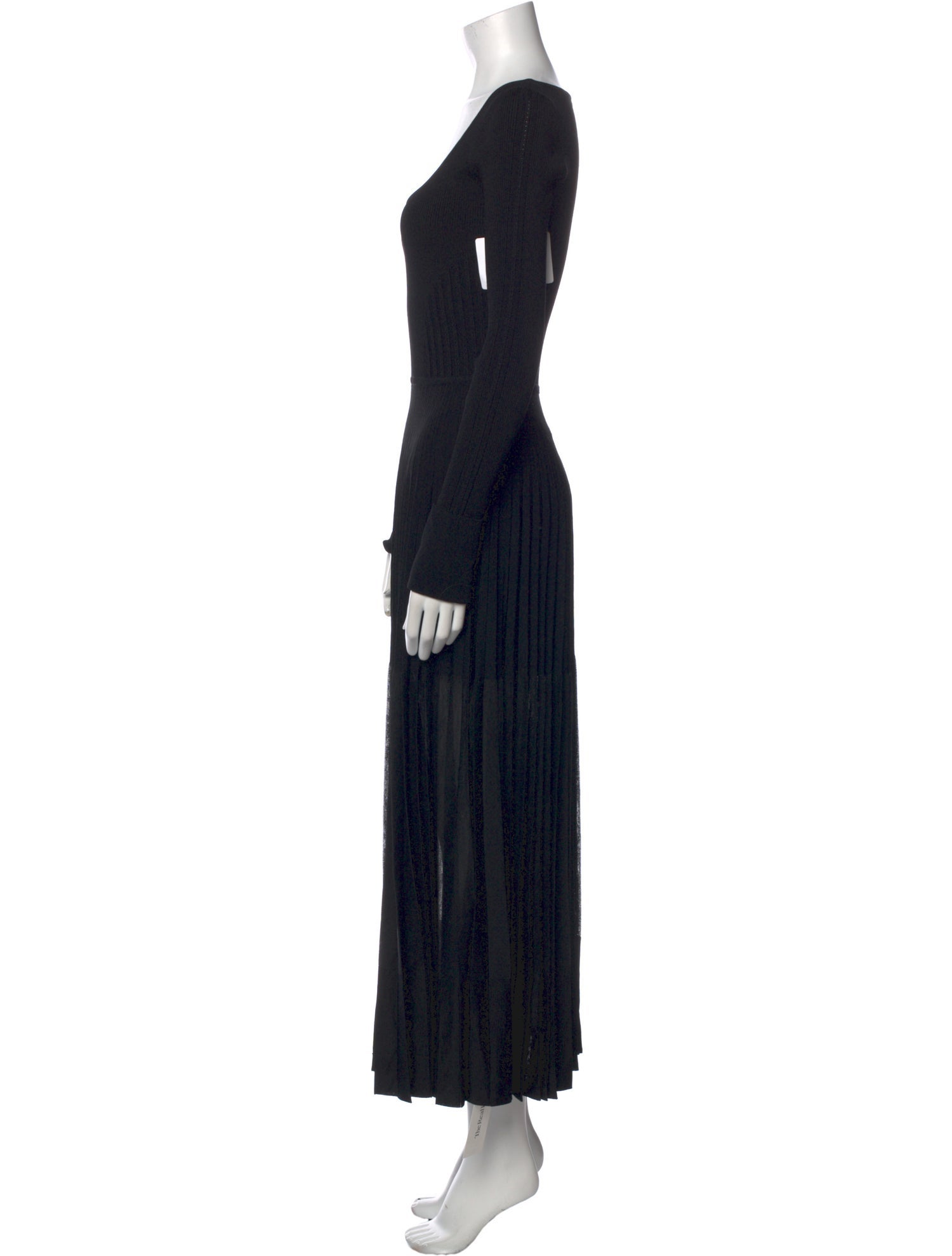 Alexander McQueen Scoop Neck Long Dress