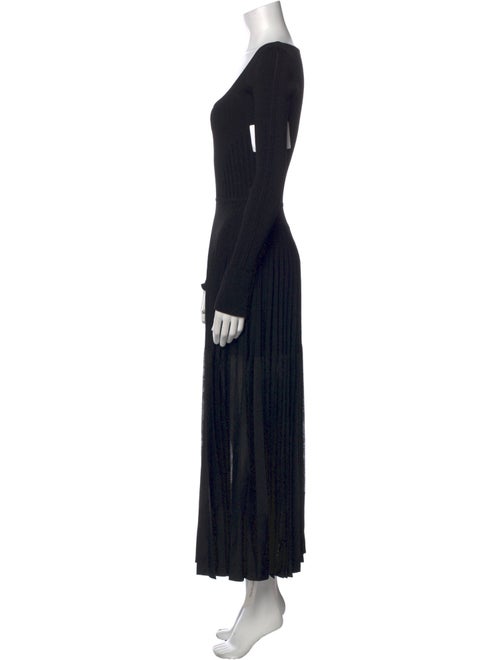 Alexander McQueen Scoop Neck Long Dress