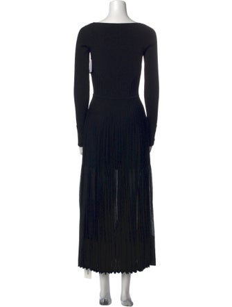 Alexander McQueen Scoop Neck Long Dress