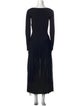 Alexander McQueen Scoop Neck Long Dress