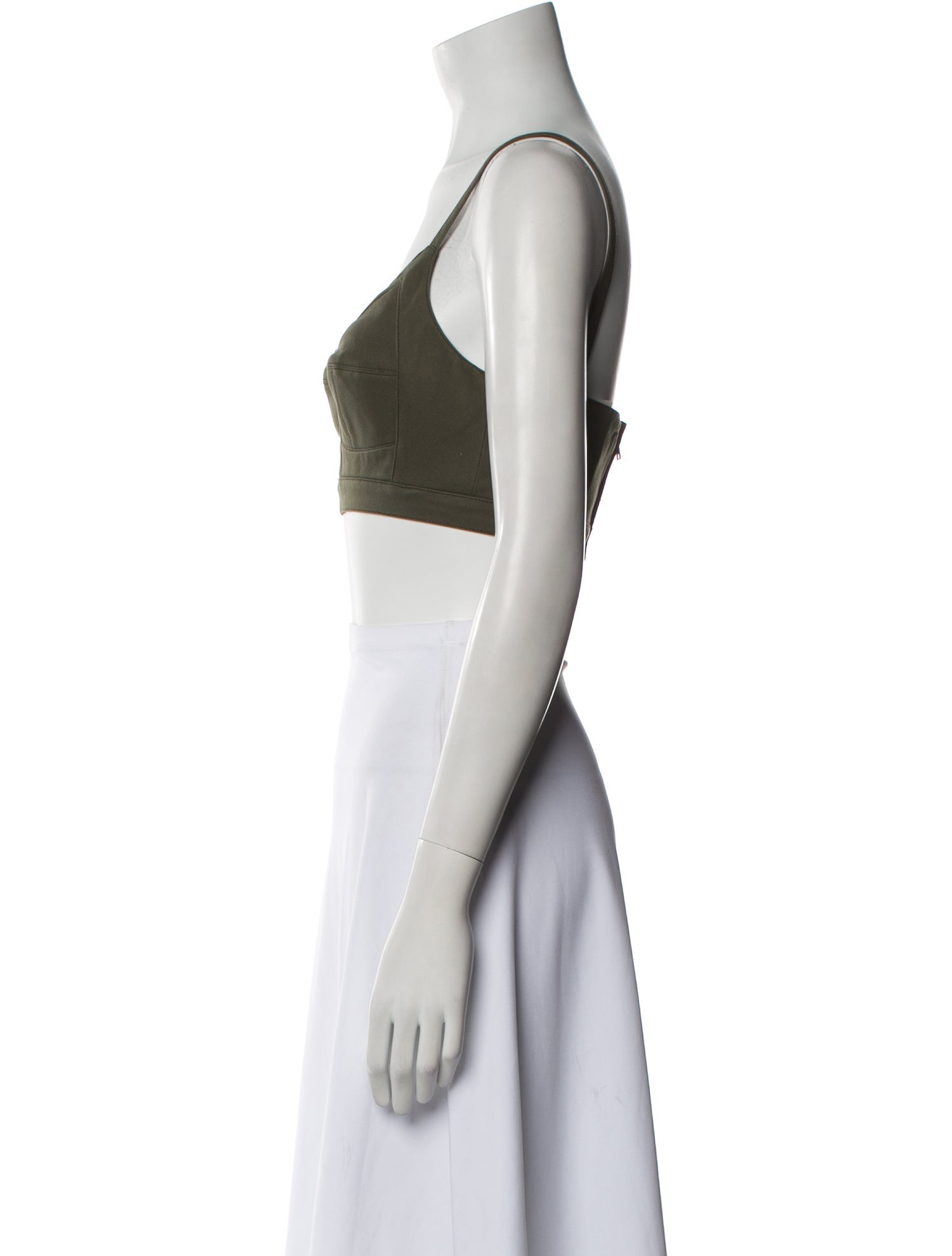 Alexander McQueen V-Neck Sleeveless Crop Top w/ Tags