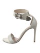 Alexander McQueen Leather Crystal Embellishments Sandals