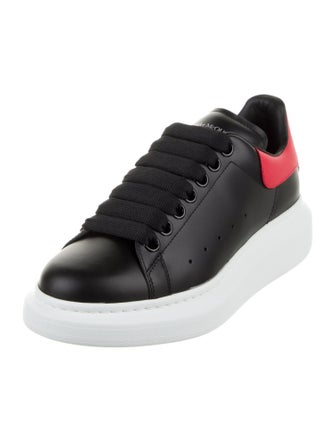 Alexander McQueen Leather Colorblock Pattern Chunky Sneakers