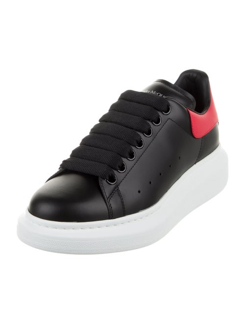 Alexander McQueen Leather Colorblock Pattern Chunky Sneakers
