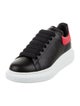 Alexander McQueen Leather Colorblock Pattern Chunky Sneakers