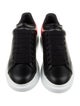 Alexander McQueen Leather Colorblock Pattern Chunky Sneakers