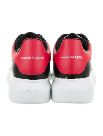 Alexander McQueen Leather Colorblock Pattern Chunky Sneakers