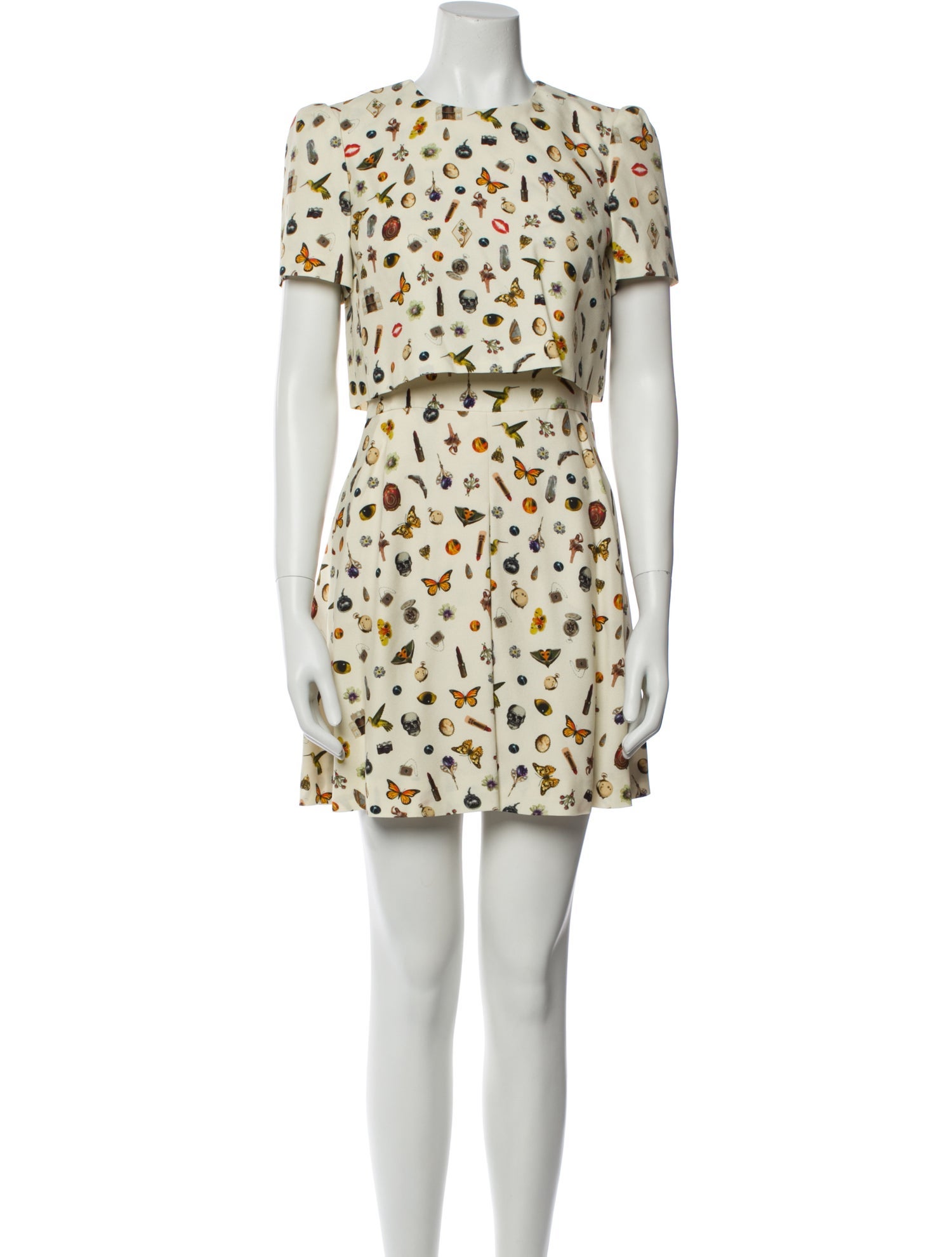 Alexander McQueen Printed Mini Dress