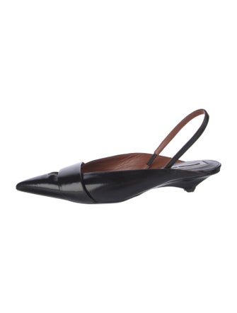 Alexander McQueen Patent Leather Slingback Flats