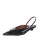 Alexander McQueen Patent Leather Slingback Flats