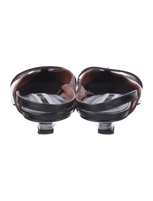 Alexander McQueen Patent Leather Slingback Flats