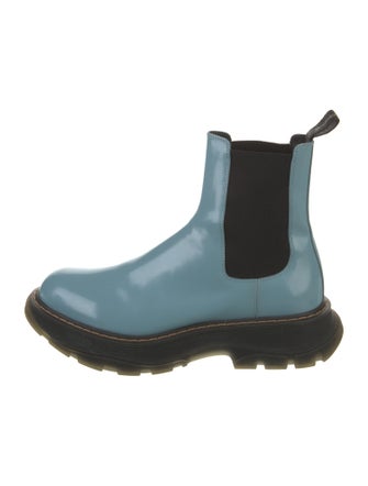 Alexander McQueen Patent Leather Chelsea Boots