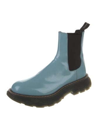 Alexander McQueen Patent Leather Chelsea Boots