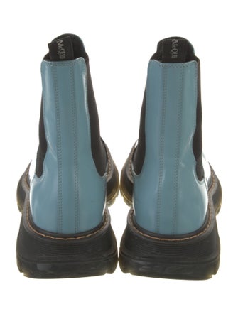 Alexander McQueen Patent Leather Chelsea Boots