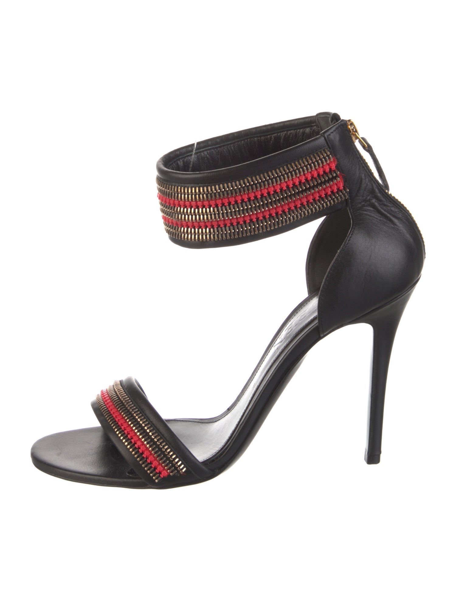 Alexander McQueen Leather Patterned Sandals