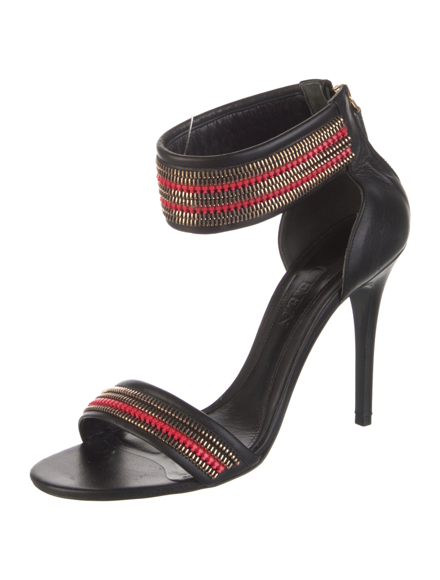 Alexander McQueen Leather Patterned Sandals