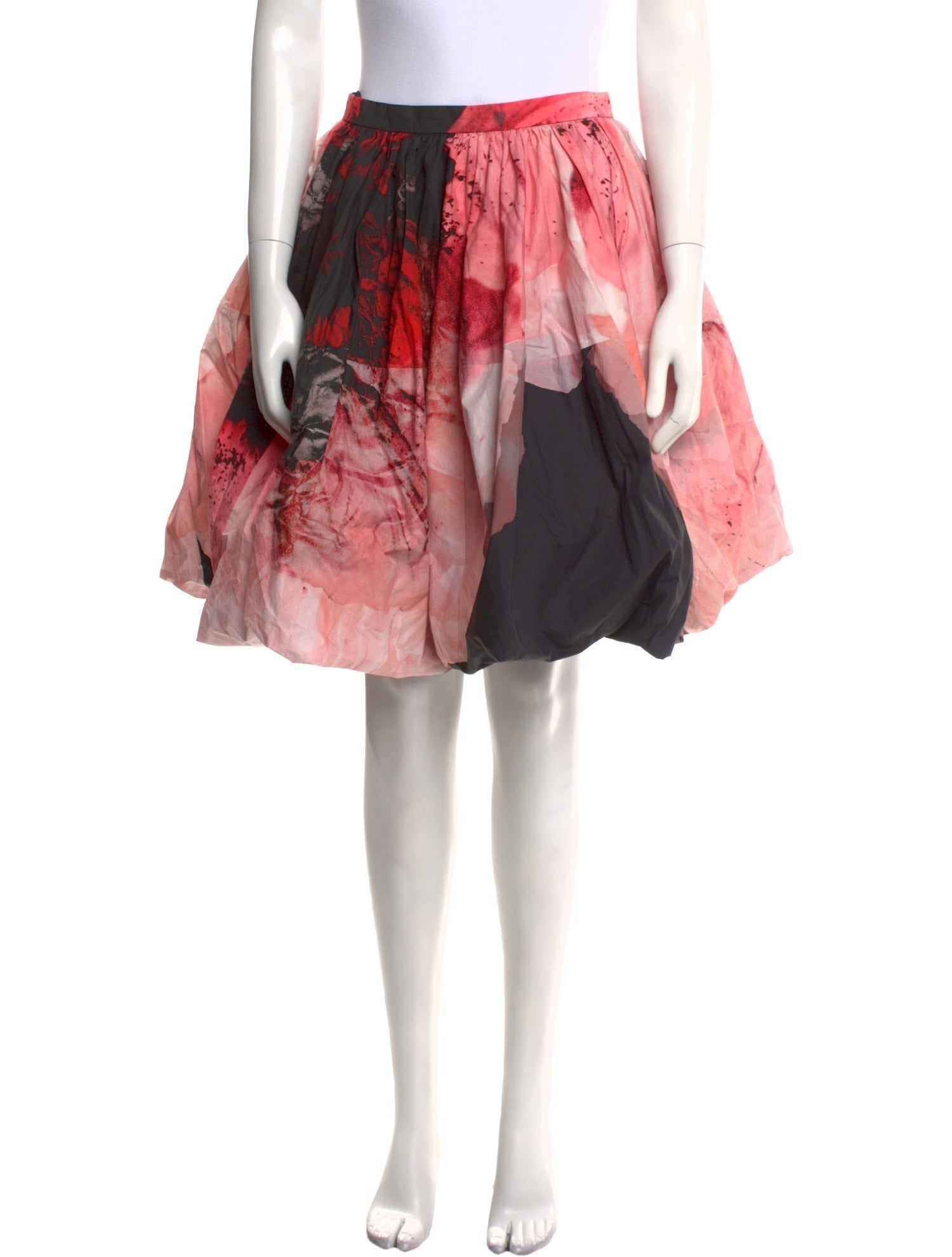 Alexander McQueen Floral Print Knee-Length Skirt