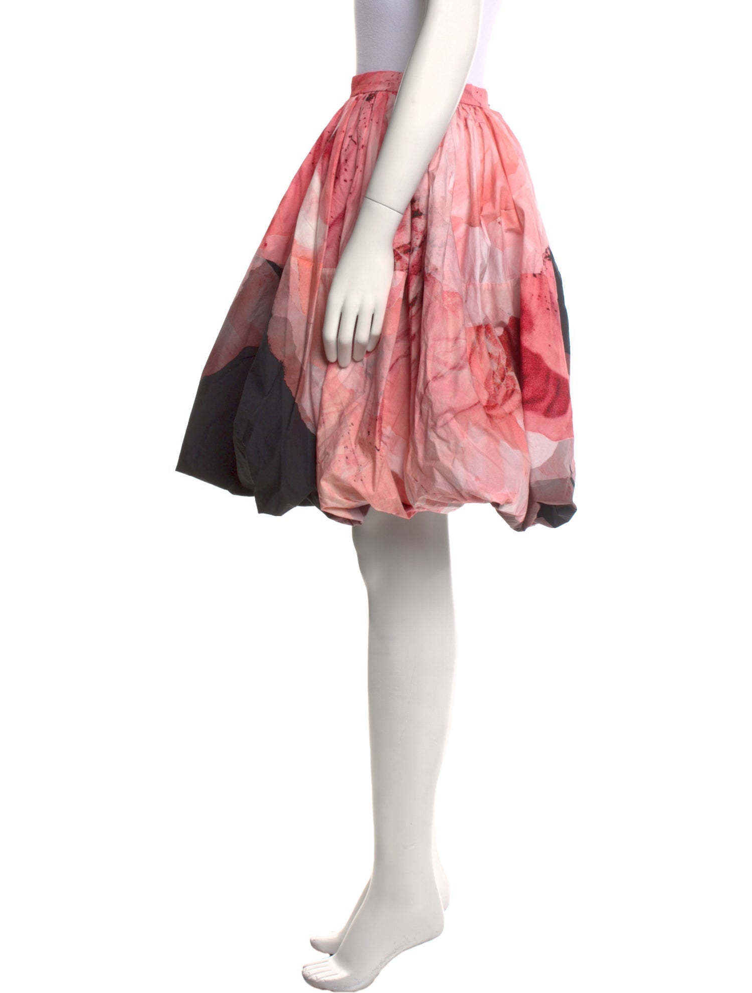 Alexander McQueen Floral Print Knee-Length Skirt