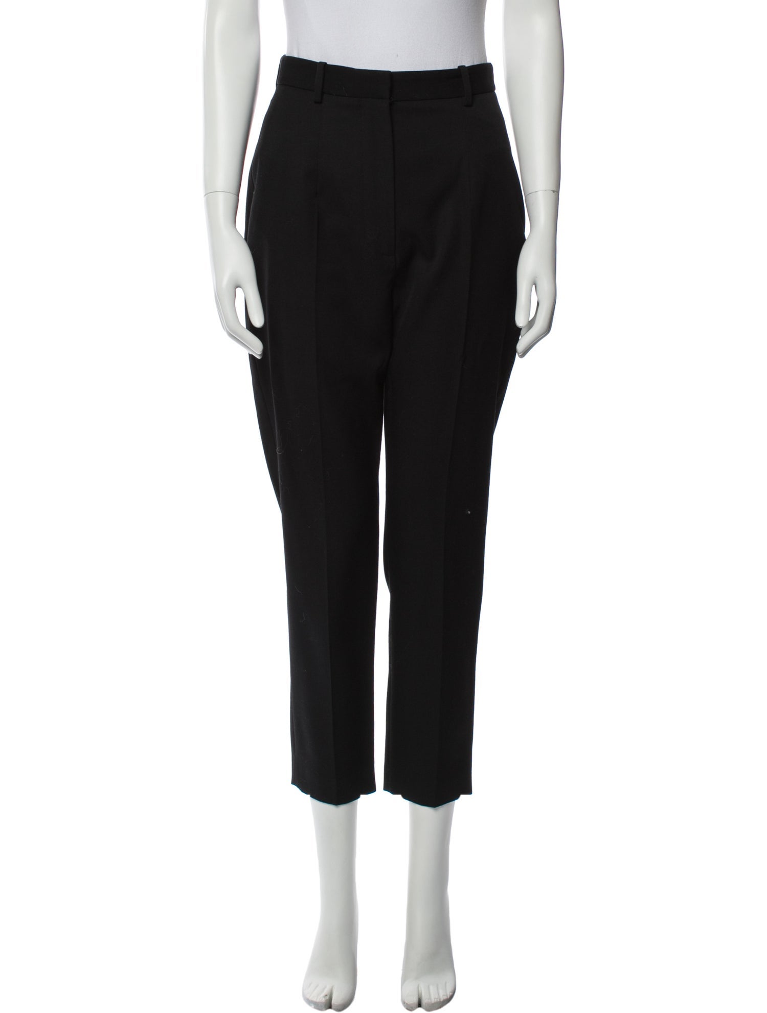 Alexander McQueen Virgin Wool Straight Leg Pants