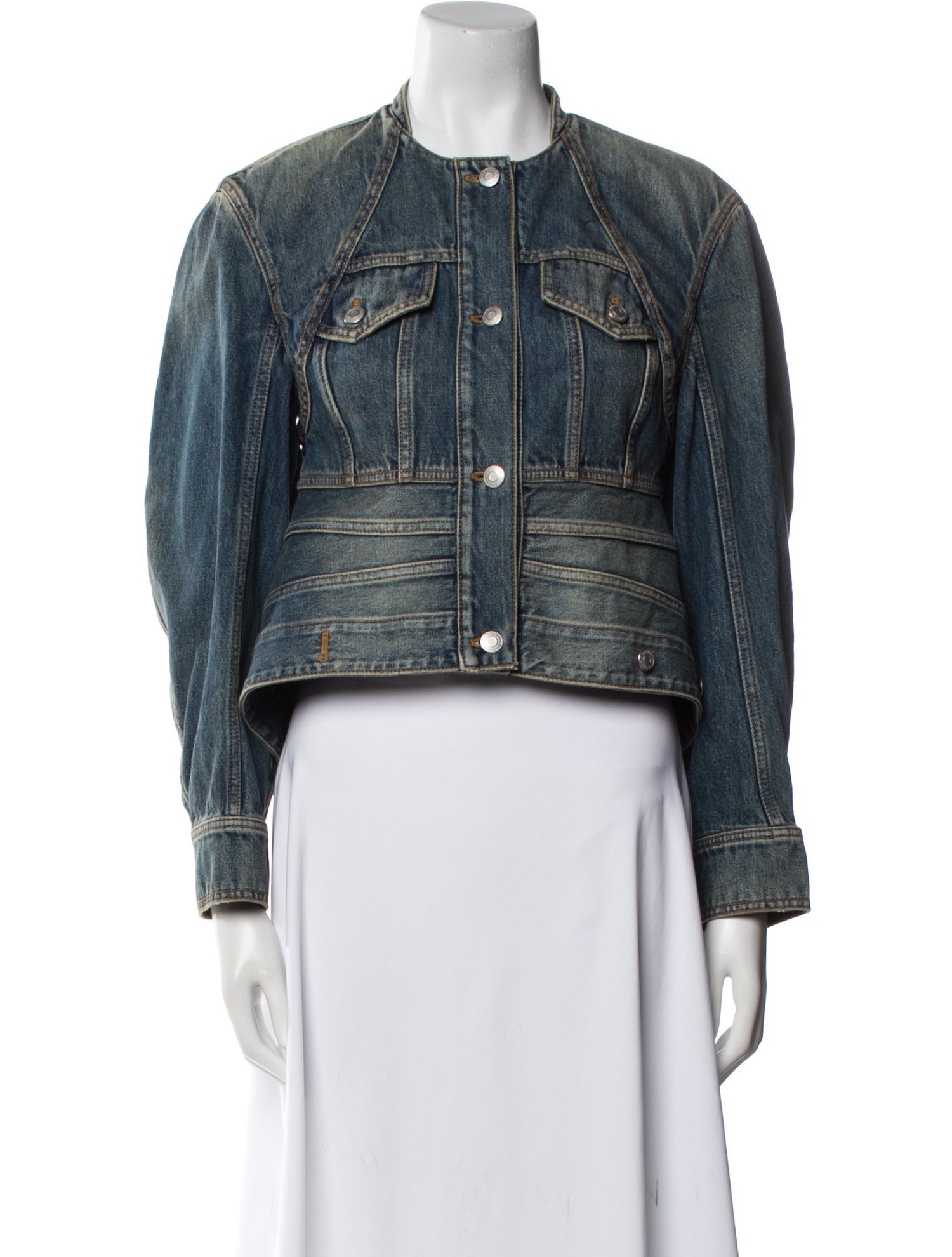 Alexander McQueen Printed Denim Jacket w/ Tags