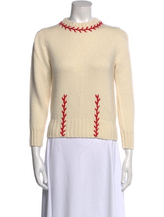 Alexander McQueen Cashmere Crew Neck Sweater