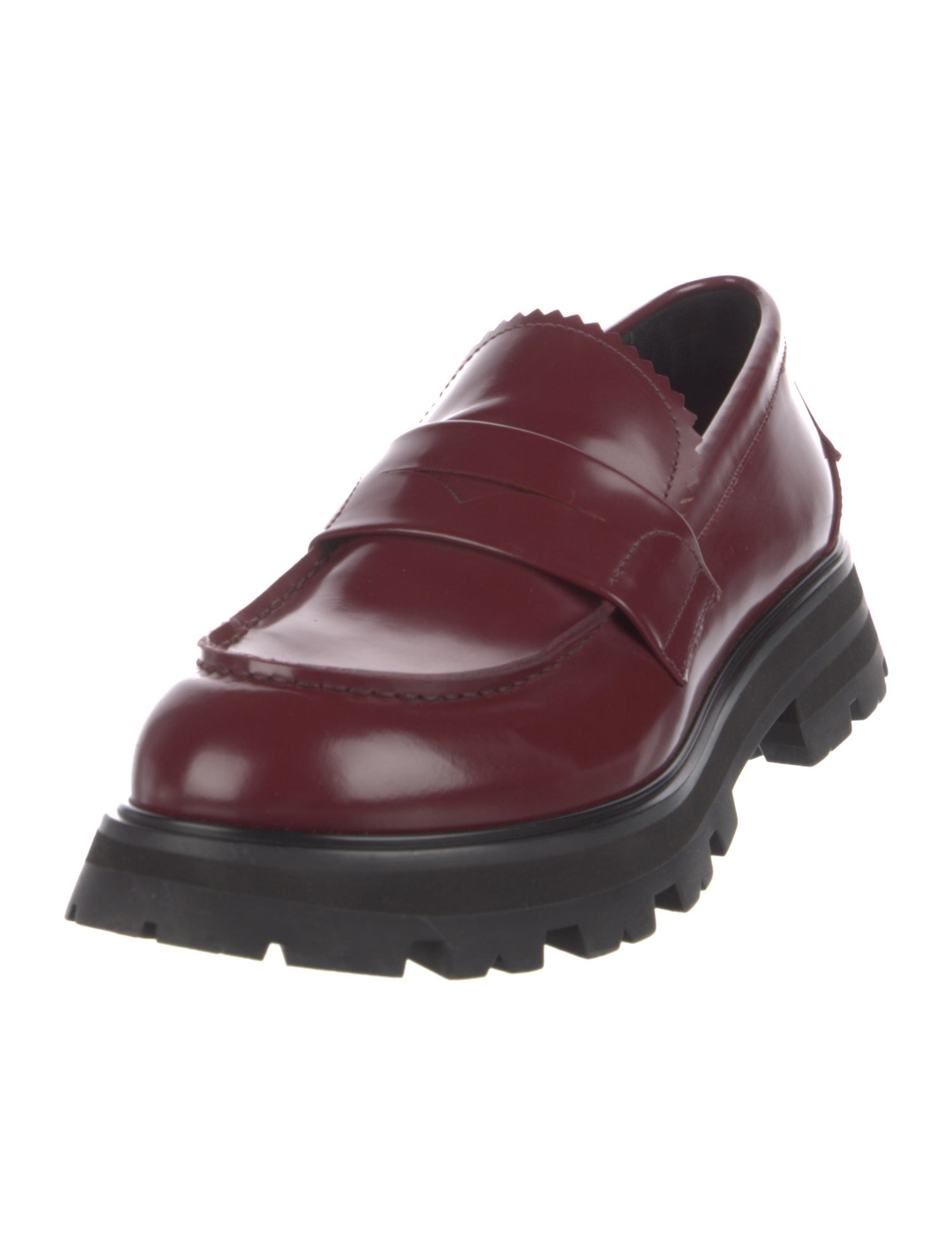 Alexander McQueen Patent Leather Lace-Up Boots