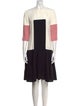 Alexander McQueen Colorblock Pattern Knee-Length Dress