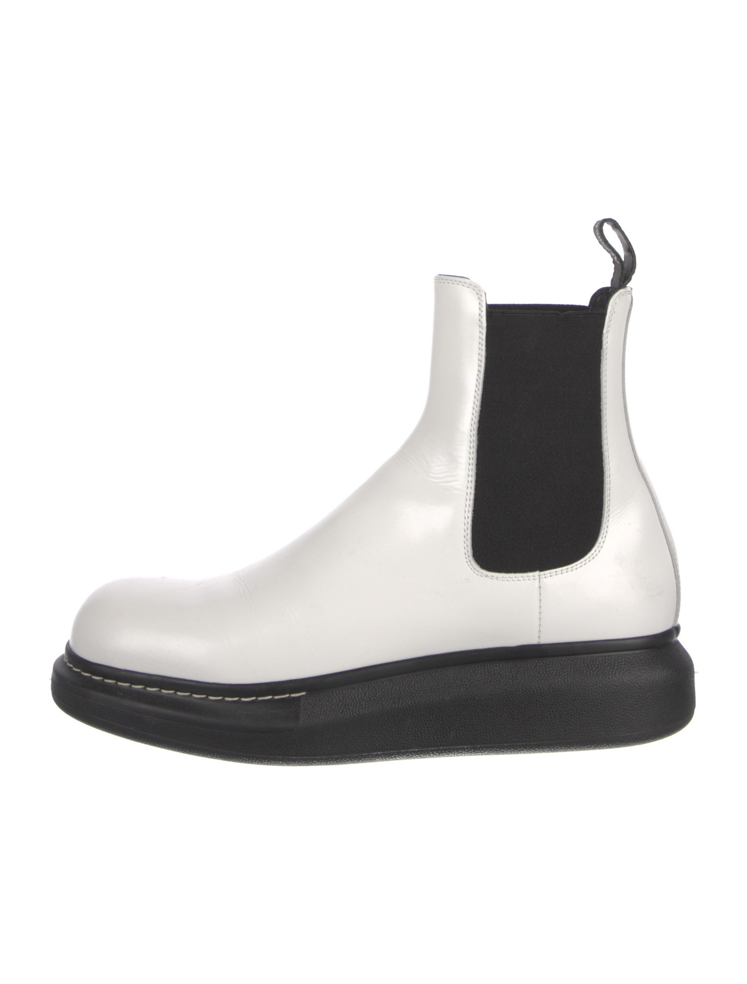 Alexander McQueen Leather Chelsea Boots