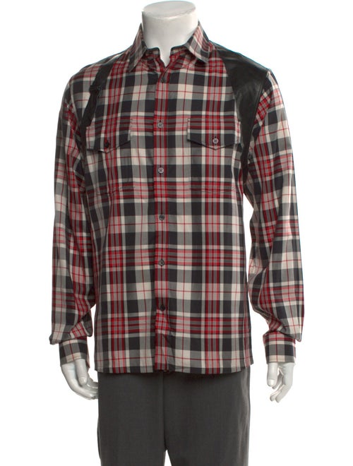 Alexander McQueen Plaid Print Long Sleeve Western Shirt