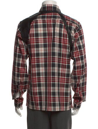 Alexander McQueen Plaid Print Long Sleeve Western Shirt