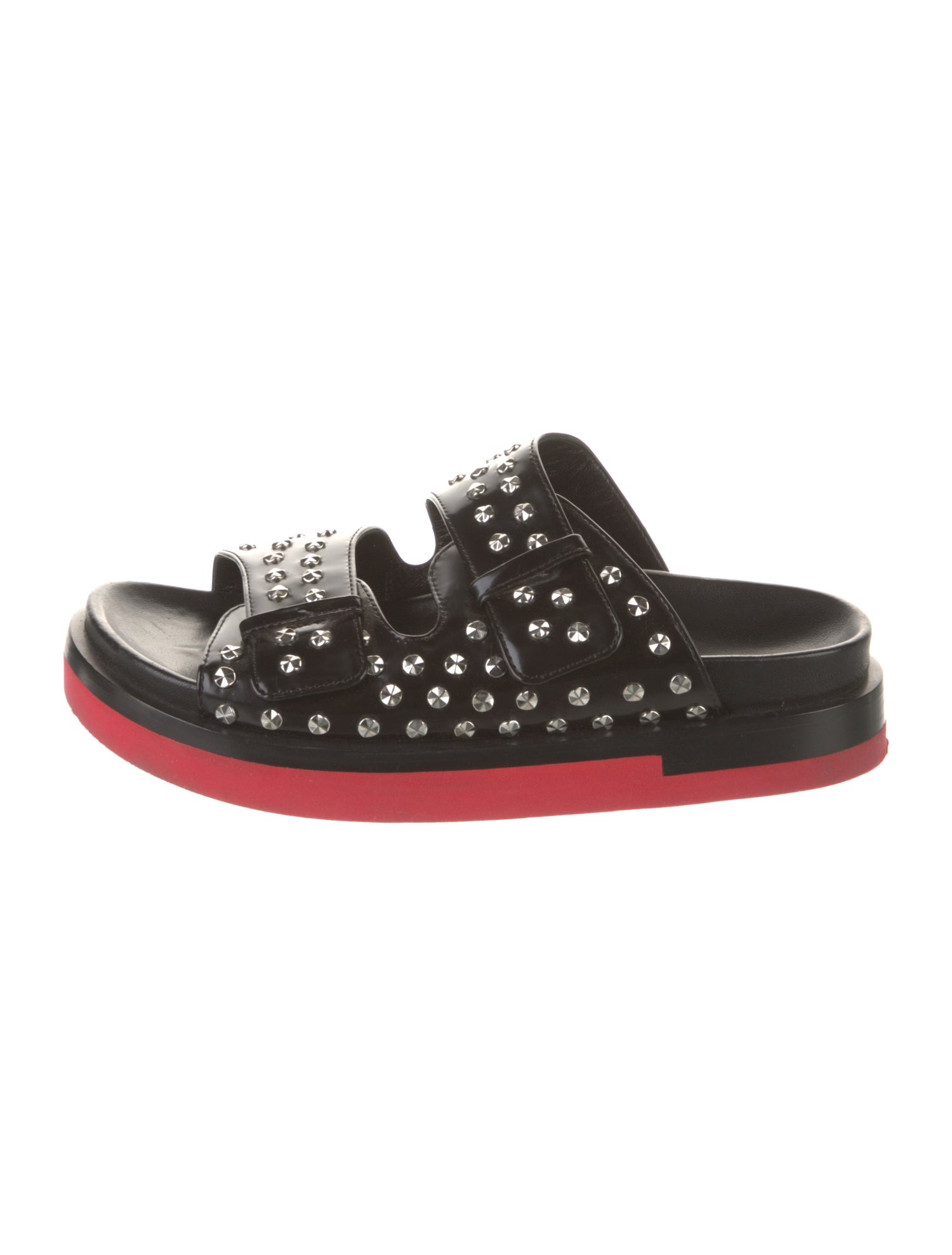 Alexander McQueen Spike Accents Leather Flats