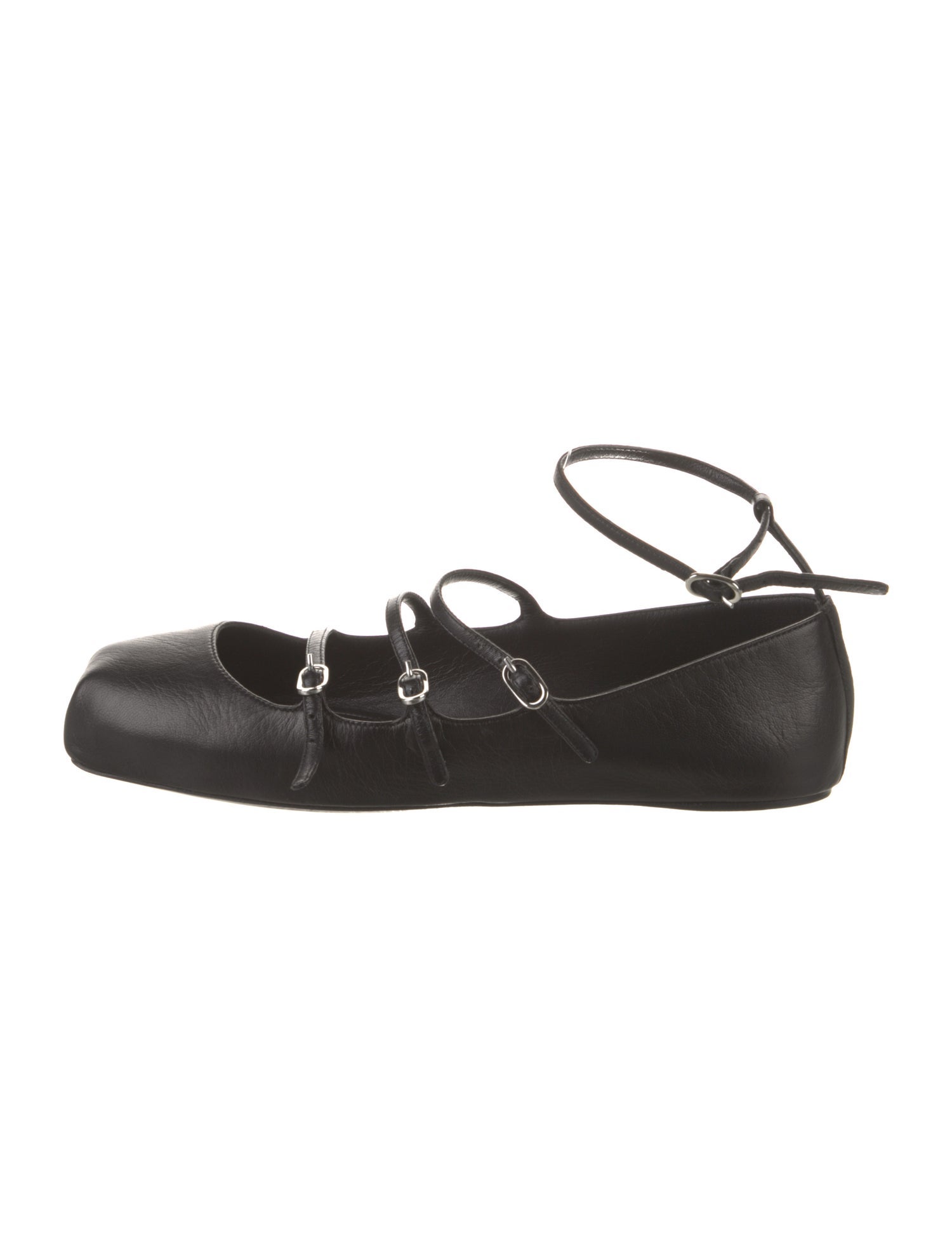 Alexander McQueen Leather Mary Jane Flats