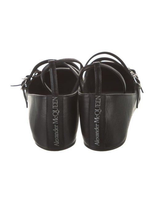 Alexander McQueen Leather Mary Jane Flats