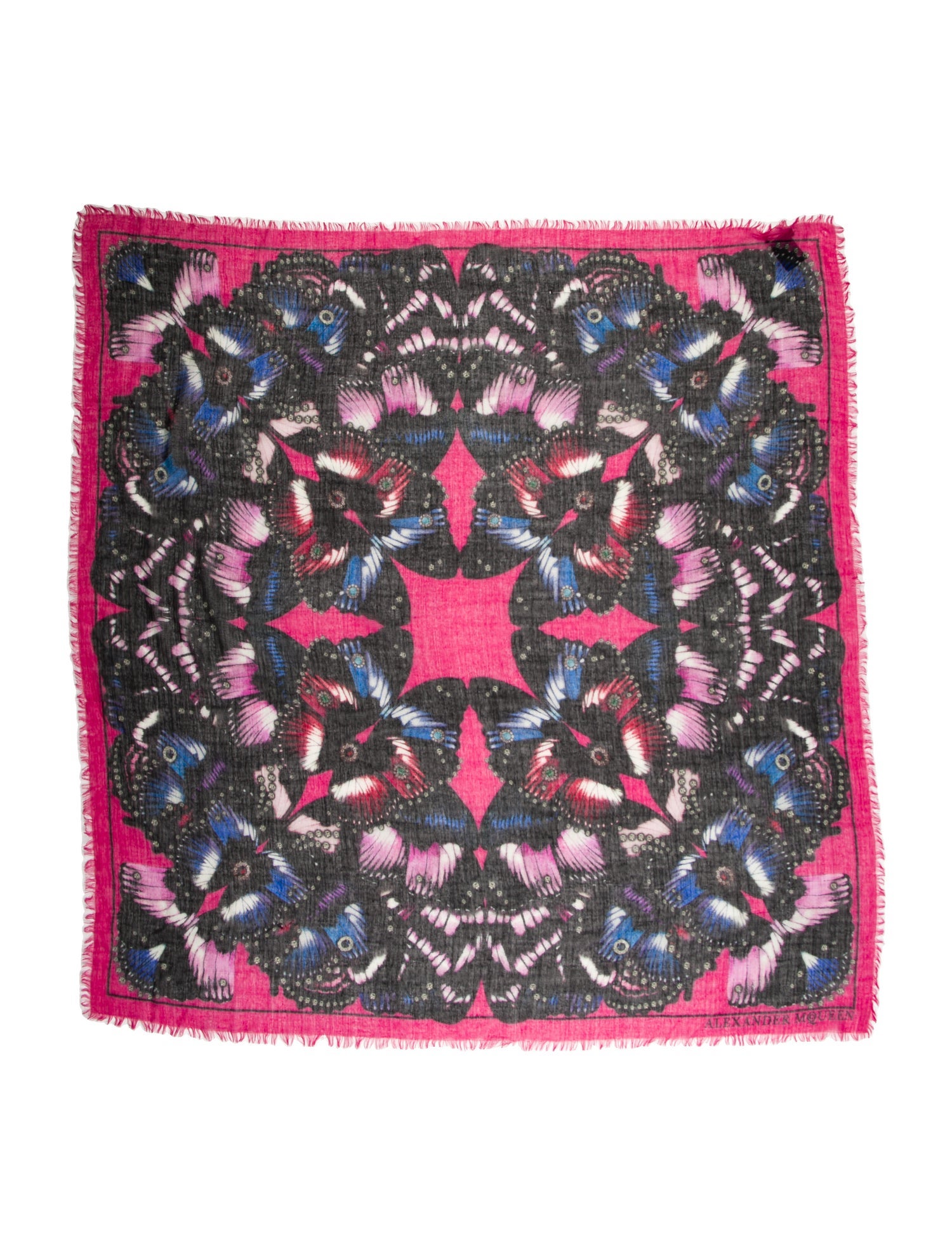 Alexander McQueen Silk Printed Scarf