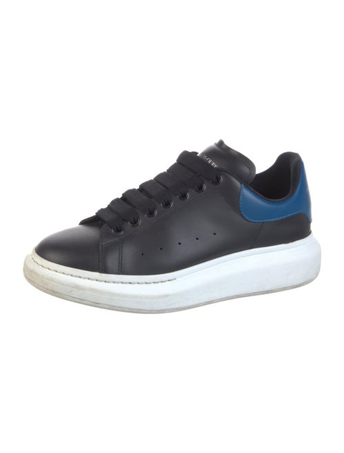 Alexander McQueen Leather Colorblock Pattern Sneakers