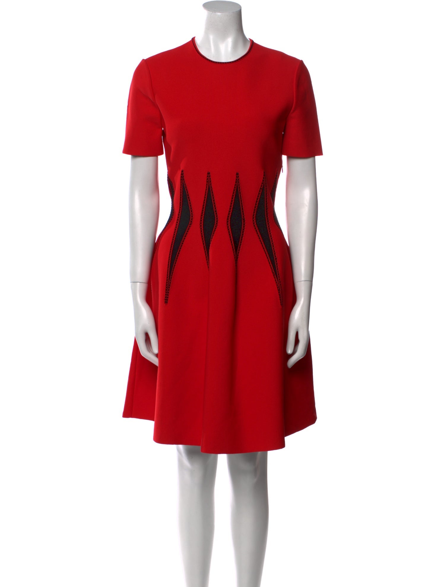 Alexander McQueen Colorblock Pattern Mini Dress w/ Tags