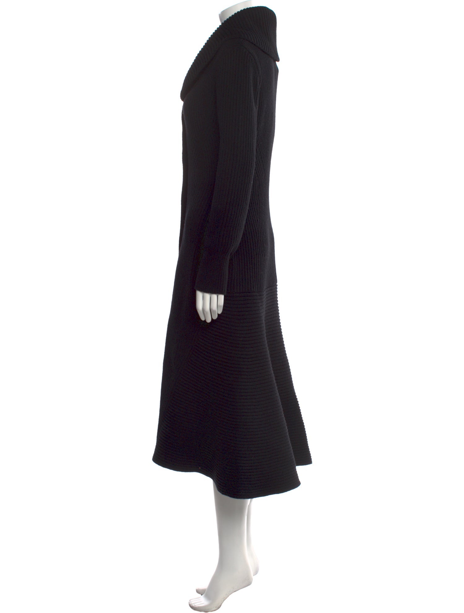 Alexander McQueen Wool Midi Length Dress