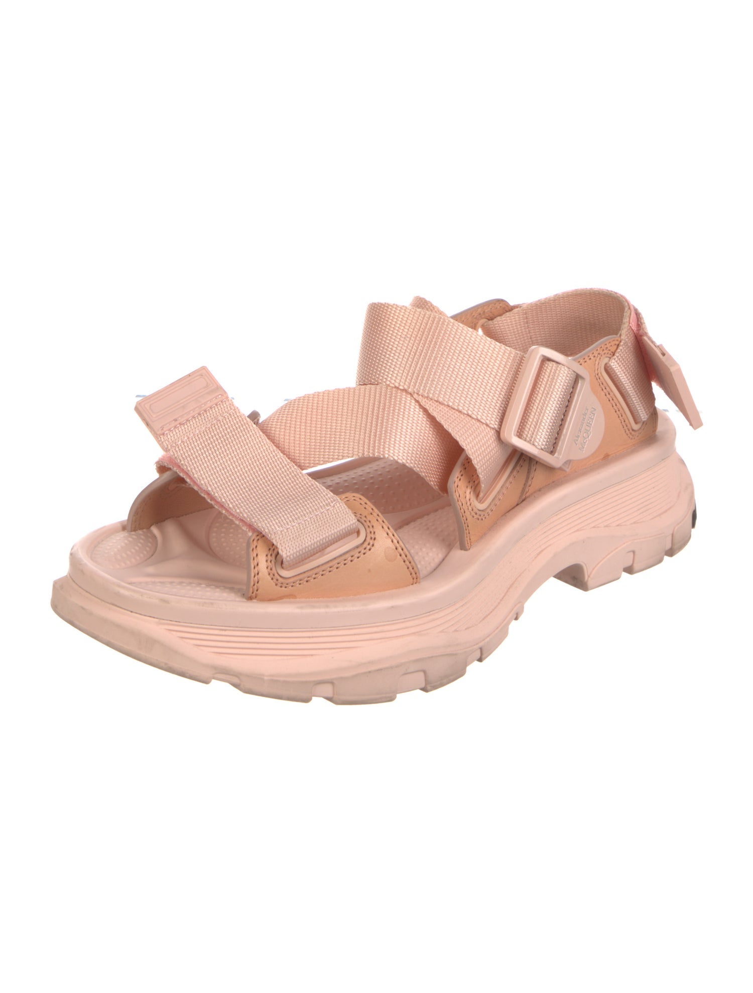 Alexander McQueen Leather Slingback Sandals