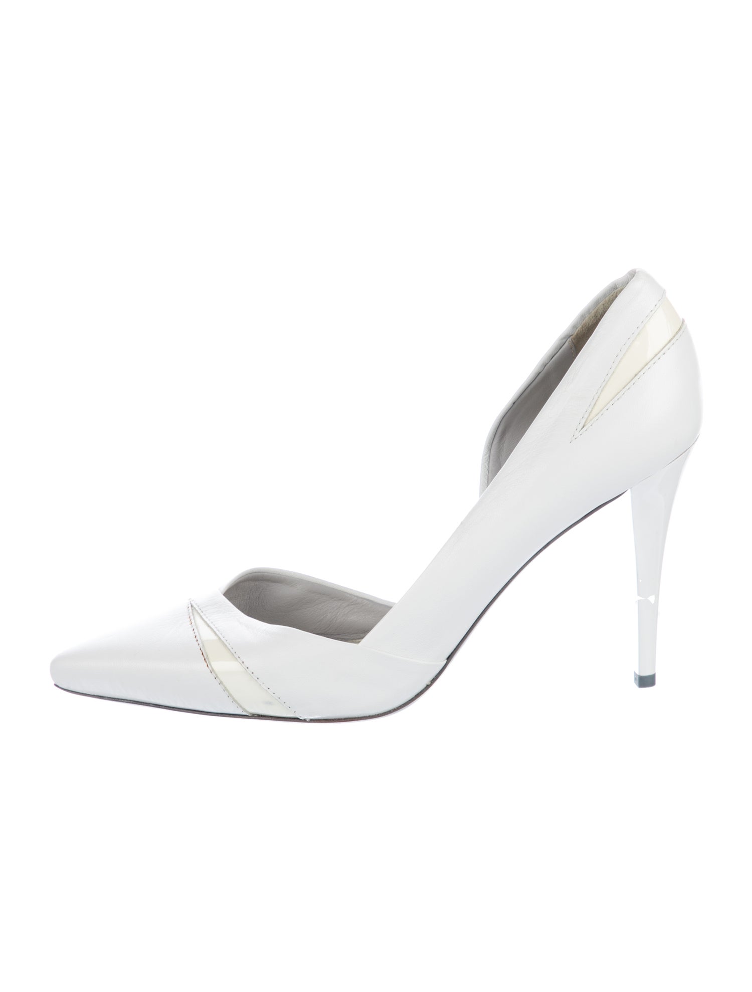 Alexander McQueen Leather D'Orsay Pumps